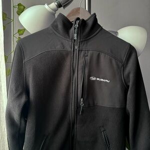Men's Black Zip-Up Jacket